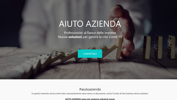 Aiuto Azienda Landing